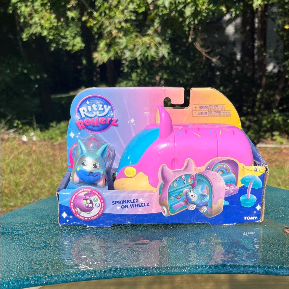 Pink and Blue Toy Car